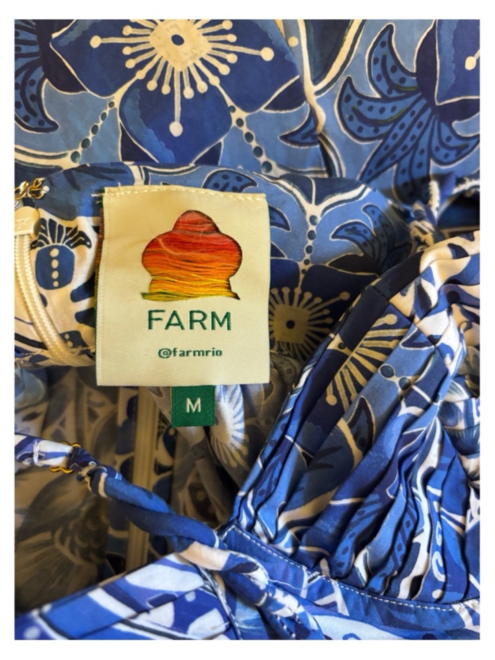 FARM Rio Blue Printed Maxi Dress - Picture 15 of 16